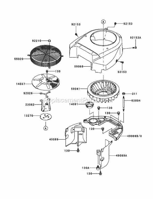 Fh680v-As29 Cooling Equipment Diagram and Parts List for M54-KW 53AI8CTW750 Cub Cadet Sprayer